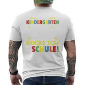 Kindergarten Abschied Jetzt Rocke Ich Die Schule Kindergarten Farewell T-Shirt mit Rückendruck