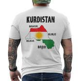 Kurden Kurdistan Newroz Kurdi Flag Her Biji Kurdistan T-Shirt mit Rückendruck