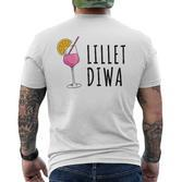 Lillet Diwa Summer Alcohol Lillet S T-Shirt mit Rückendruck