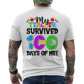 Meine Schüler Haben 100 Tage Meines 100 Schultages Überlebt T-Shirt mit Rückendruck