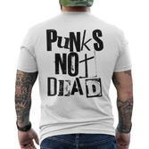 Punk Not Dead Vintage Grunge Punk Is Not Dead Rock T-Shirt mit Rückendruck