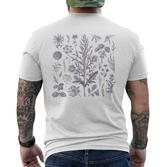 Vintage-Inspirierte Blume Botanischer Naturforscher T-Shirt mit Rückendruck