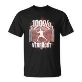 100 Verrückt Saying Handball Goalkeeper  T-Shirt