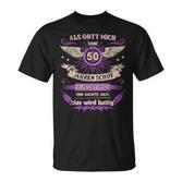 Als Gott Mich Vor 50 Jahren Schuf T-Shirt, Lustiges Über 50 Geburtstagsshirt