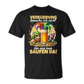 Bin Nur Zum Saufen Da Karne German Language T-Shirt
