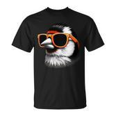 Cooler Goldfinchogel Trägt Sonnenbrille Grafik Kunst T-Shirt