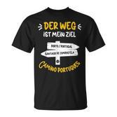 Der Weg Ist Mein Ziel Pilgern Camino Portugues German Language T-Shirt