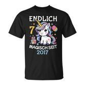 Endlich 7 Magisch Seit 2017 T-Shirt