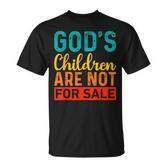 Gottes Kinder Stehen Nicht Zum Verkauf Lustig T-Shirt