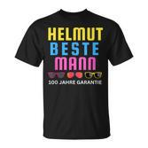 Helmut Beste Mann 100 Jahre Garantie Mallorca Party Schwarz T-Shirt
