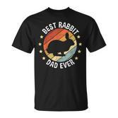 Herren Best Rabbit Dad Ever Papa Kaninchen Vintage Hasenbesitzer T-Shirt