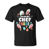 Ich Bin Der Chef Rabbit Easter Bunny Family Partner T-Shirt
