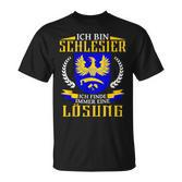 Ich Bin SchlesierOberschlesia Schlesia Origin German Language T-Shirt