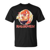 Kawaii Tyrannosaurs Rex Essen Ramen Rawrmen Japanese Anime T-Shirt