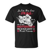 Motorrad Motorradfahrerin Geschenk Spruch Bikerin Vintatge T-Shirt