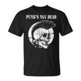 Punk's Not Dead Punker Punk Rock Concert Skull S T-Shirt
