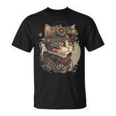 Steampunk Cat Kitten Steam Punk T-Shirt