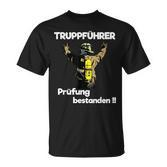 Truckührer Und Cooler Feuerwehrmann Text In German T-Shirt