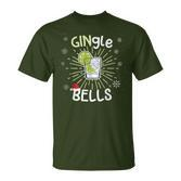 Gingle Bells Christmas Gin Word Game T-Shirt