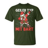 Geiler Typ Mit Beard Christmas Men's Black T-Shirt