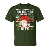 Ho Ho Hol Mir Mal Ein Bier Christmas Slogan T-Shirt