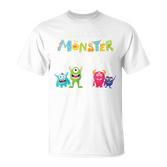 4. Geburtstag T-Shirt, Ich Bin Schon 4 Jahre Monster Motiv