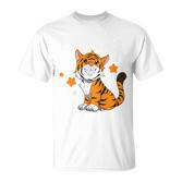 Children's Tiger 4Th Birthday Ich Bin Schon 4 Jahre Alt German Language T-Shirt