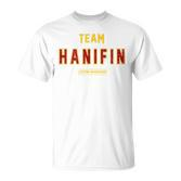 Distressed Team Hanifin Proud Family Nachname Nachname T-Shirt