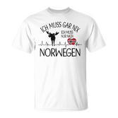 Ich Muss Nur Nach Norwegian Ich Muss Gar Nix Gray S T-Shirt