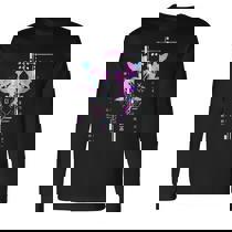 Cyberpunk Dragon Retro Futuristic Outrun Synthwave Long