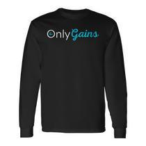 Only Gains Shirt  Funny Fitness Lifting Workout Gym Tee