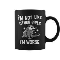 Feral Girl Summer Retro Possum Meme Coffee Mug - Thegiftio UK