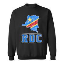 T-shirt Love RDC – République Démocratique Du Congo, Drapeau, Noir, S-3XL