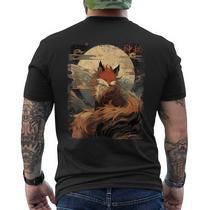 Japanese Kitsune Cute Spirit Nine Tailed Fox Aesthetic Men's T