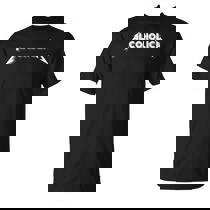 Alcoholica Metal Font Style T Shirt Monsterry