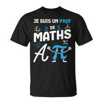 T-shirt Drôle 'Professeur De Maths' - Coton 100% - Tailles S à 3XL - Neuf Avec étiquettes - Cadeau Idéal