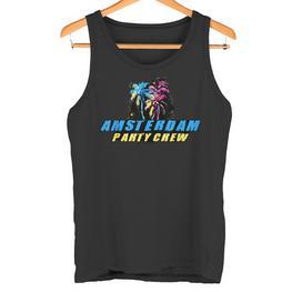 Amsterdam Party Crew Motto Zitat Tank Top - Seseable