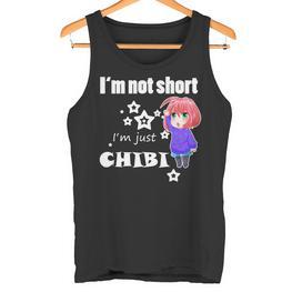 Anime Chibi I'm Not Short Manga Otaku Mangaka Geschenk Tank Top - Seseable