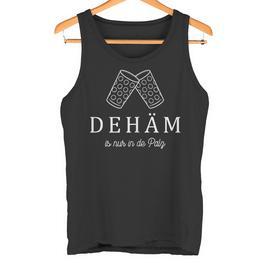 Dehäm Is Nur In De Palz Pfälzer Schorle Dubbe Glass Tank Top - Seseable