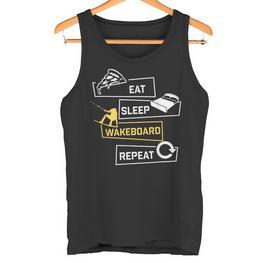 Eat Sleep Wakeboarding Wakeboard Wakeboarder Board Tank Top - Seseable