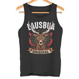 Lausbua Deer Lederhosen Costume Oktoberfest Bavaria Costume S Tank Top - Seseable