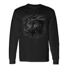 Cute Cat Cat Langarmshirts - Seseable