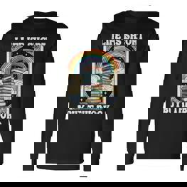 Das Leben Ist Kurz Aber Das Buch Bücher Lesen Langarmshirts - Seseable