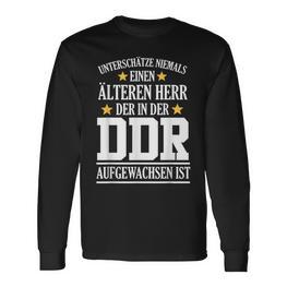 Ddr Ossi Ostdeutschland Saying Older Mr Surprise Langarmshirts - Seseable