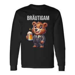 Groom Jga Stag Party Bear Jga Langarmshirts - Seseable