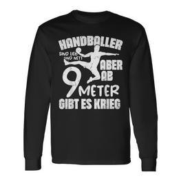 Handballer Sind Lieb Handball Saying Handball Fan Langarmshirts - Seseable