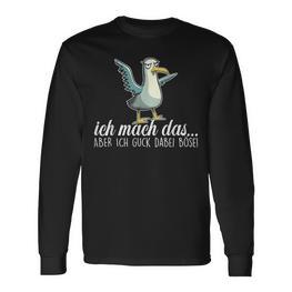 Ich Machch Das X Aber Ich Guck Dabei Böse -Ogel Seagull Ironie Langarmshirts - Seseable