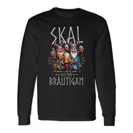 Jga Vikings Skal Auf Den Bräutigam Vikings Langarmshirts - Seseable