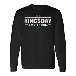 Kingsday Amsterdam Koningsdag Netherlands Holland Langarmshirts - Seseable