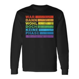 Lgbtq War Wohl Aber Keine Phase Lgbt Langarmshirts - Seseable